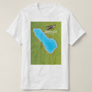 Camiseta Mapa de Salton Sea California USA