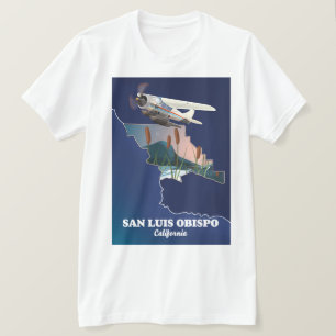 Camiseta Mapa de San luis obispo Califórnia