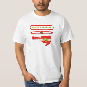 CAMISETA MAPA DE SANTA CATARINA. SAMER BRASIL