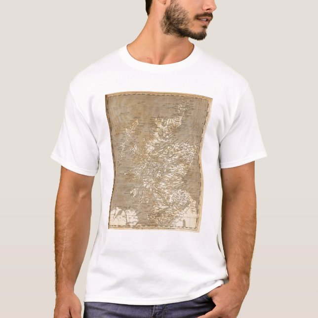 Camiseta Mapa de Scotland por Arrowsmith (Frente)
