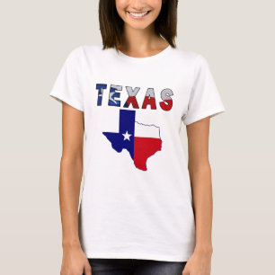 Camiseta Mapa de Sinalizador com Texas
