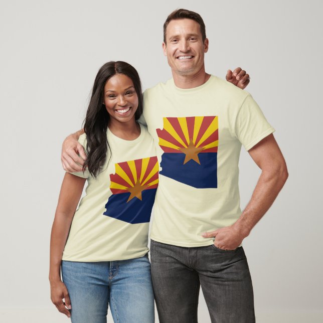 Camiseta Mapa de Sinalizador de arizona (Unissex)