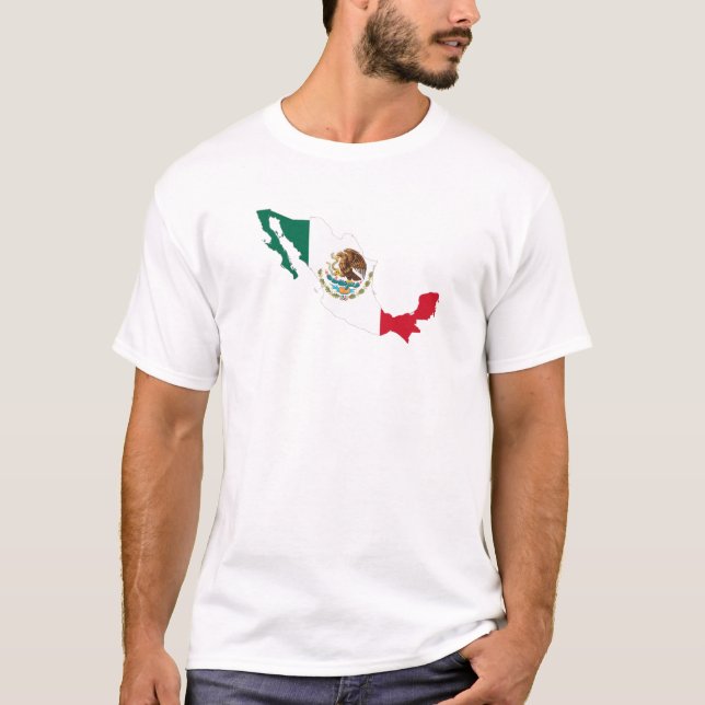 Camiseta Mapa de Sinalizador do México (Frente)