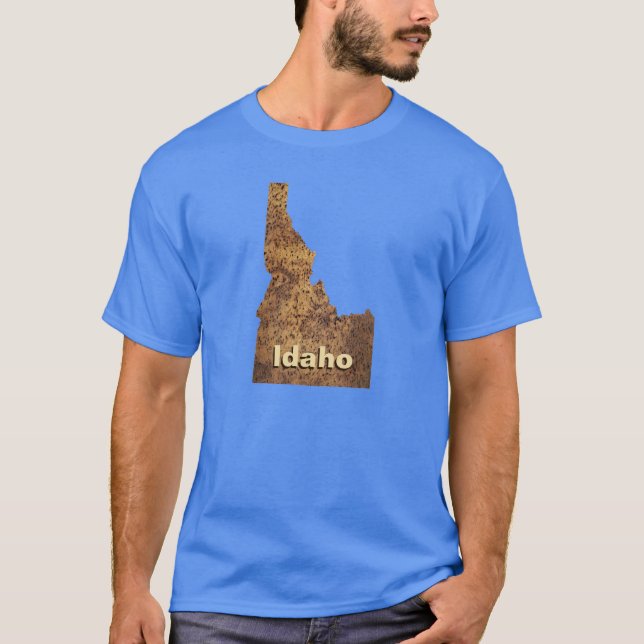 Camiseta Mapa de Spud Idaho (Frente)