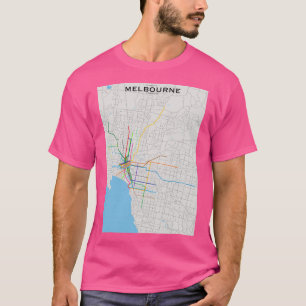 Camiseta Mapa de Trânsito Melbourne