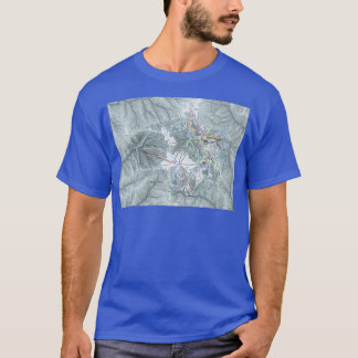 Camiseta Mapa de Trilha de Resort de Bogus Basin