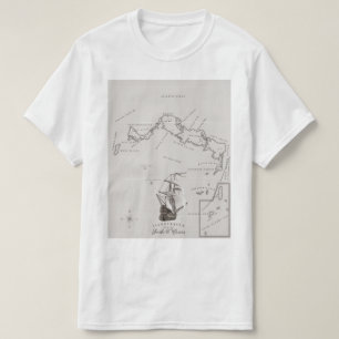 Camiseta Mapa de Turks e Caicos