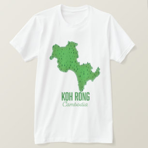 Camiseta Mapa de Viagem das Ilhas Faroé Eysturoy