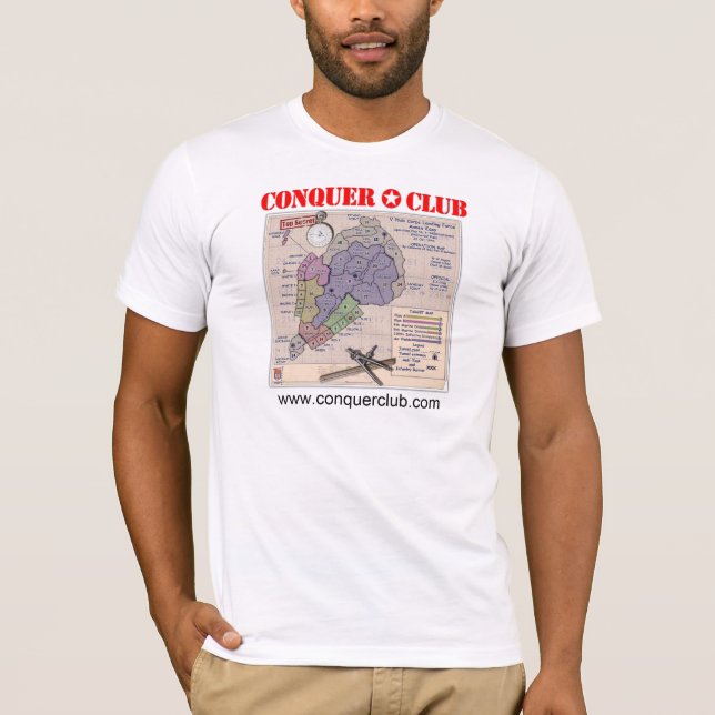 Camiseta Mapa de WWII Iwo Jima (Frente)