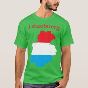 Camiseta Mapa distrital do Luxemburgo