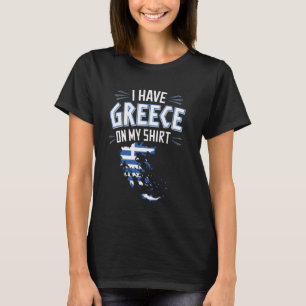 Camiseta Mapa Divertido da Grécia Cidadania Helenos Raça Gr