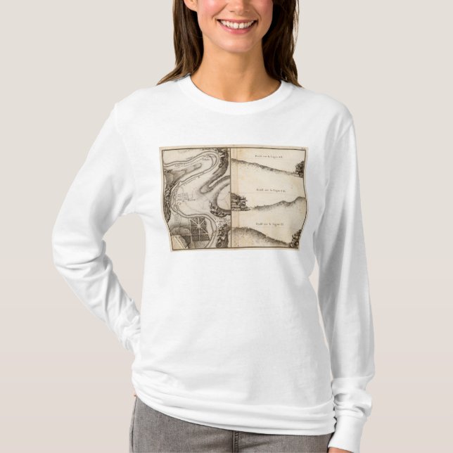 Camiseta Mapa do atlas de Charente do La (Frente)