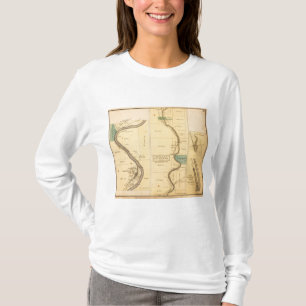 Camiseta Mapa do atlas de Pensilvânia da angra do óleo
