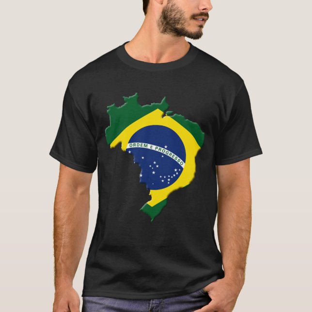 Camiseta mapa do Brasil (Frente)