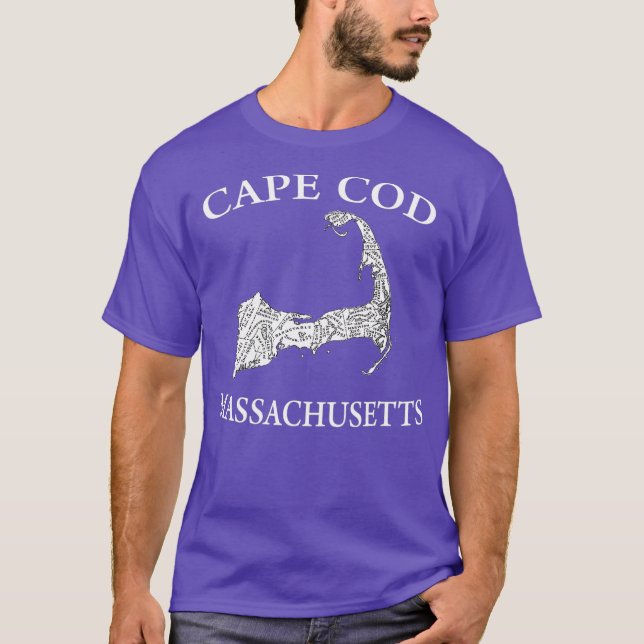 Camiseta Mapa do Cabo Cod (Frente)