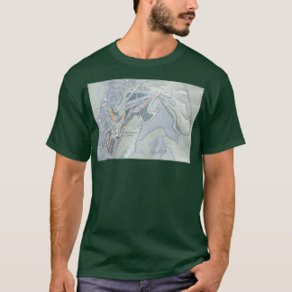 Camiseta Mapa do Caminho do Resort de Beech Mountain