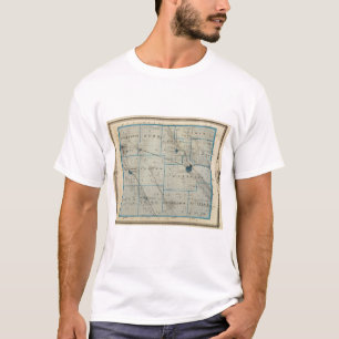 Camiseta Mapa do Condado de Floyd, estado de Iowa