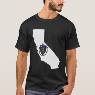 Camiseta Mapa do Estado da Califórnia - Mães de Massachuset