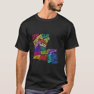 Camiseta Mapa do Estado da Louisiana Mardi Gras Creole Caju