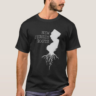 Camiseta Mapa do Estado das Raízes de Nova Jersey