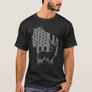 Camiseta Mapa do Estado de Caça ao Elk em Wisconsin - Patri