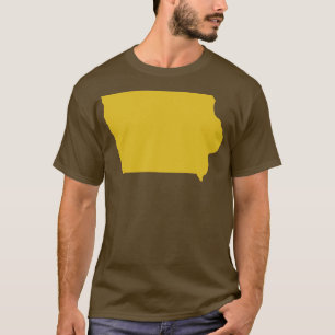 Camiseta Mapa do Estado de Iowa TShirt