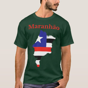 Camiseta Mapa do Estado de Maranhao - Design do Brasil