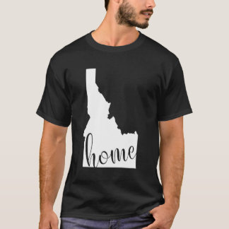 Camiseta Mapa do Estado de Residência do Idaho