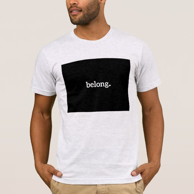 Camiseta Mapa do Estado do Colorado Belong (Frente)