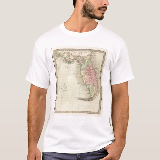 Camiseta Mapa do estado do Flórida (Frente)
