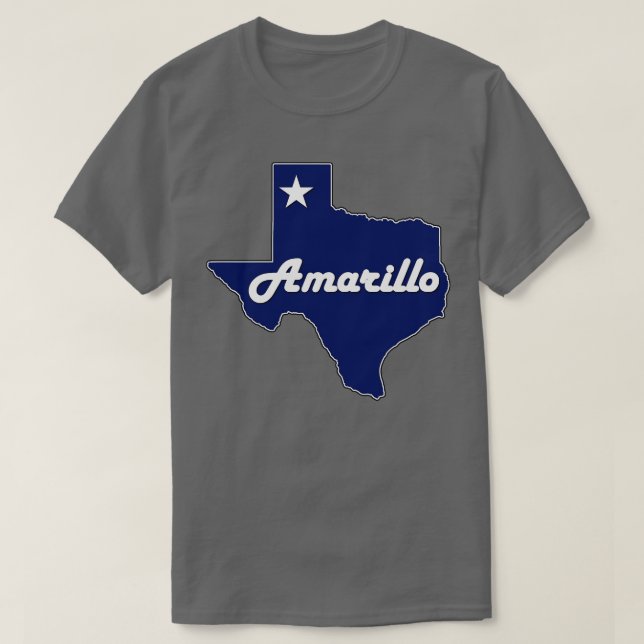 Camiseta Mapa do Estado do Marinho Azul do Texas (Frente do Design)