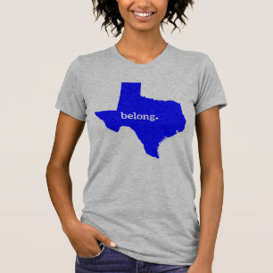 Camiseta Mapa do Estado do Texas Belong