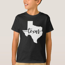 Camiseta Mapa do Estado do Texas EUA