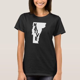 Camiseta Mapa do Estado dos EUA no Vermont Home