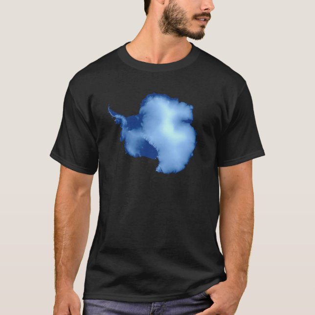 Camiseta Mapa do exame da Antártica (Frente)