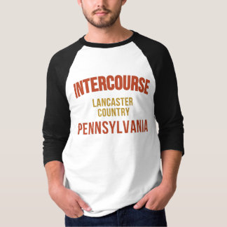 Camiseta Mapa do Intercurso da Pensilvânia, Lancaster Pa