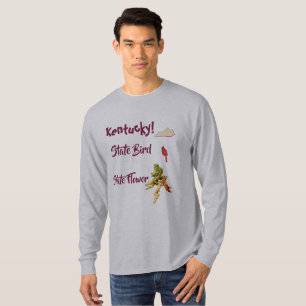 Camiseta Mapa do Kentucky Estado Ave & Flor