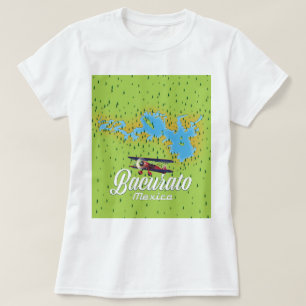 Camiseta Mapa do Lago Bacurato mexico