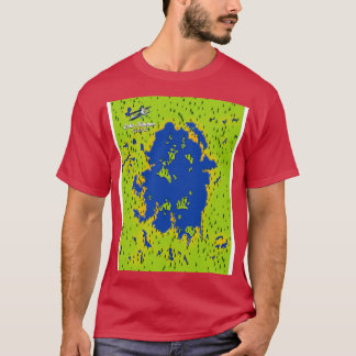 Camiseta mapa do Lago Nipigon