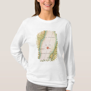 Camiseta Mapa do Lago Ontário
