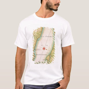 Camiseta Mapa do Lago Ontário