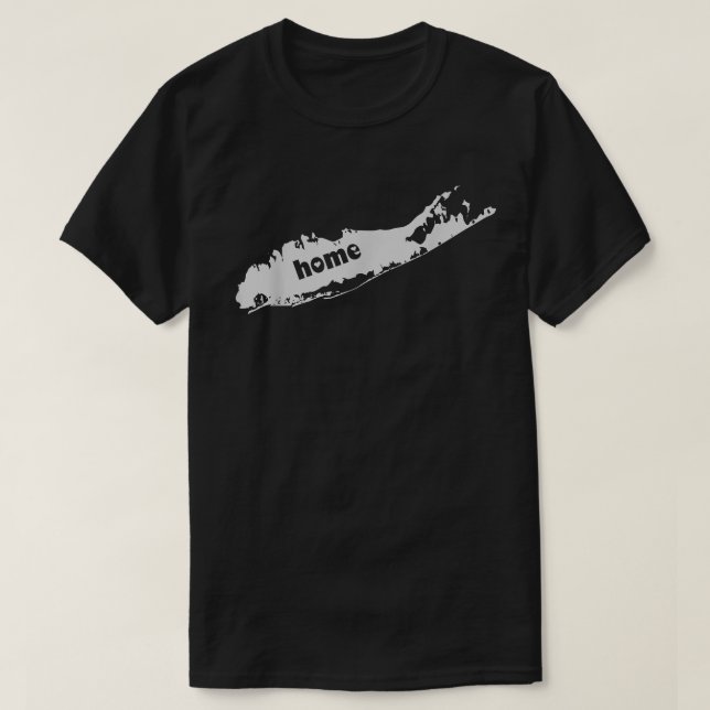 Camiseta Mapa do Lar do Amor de Ilha Longa  (Frente do Design)