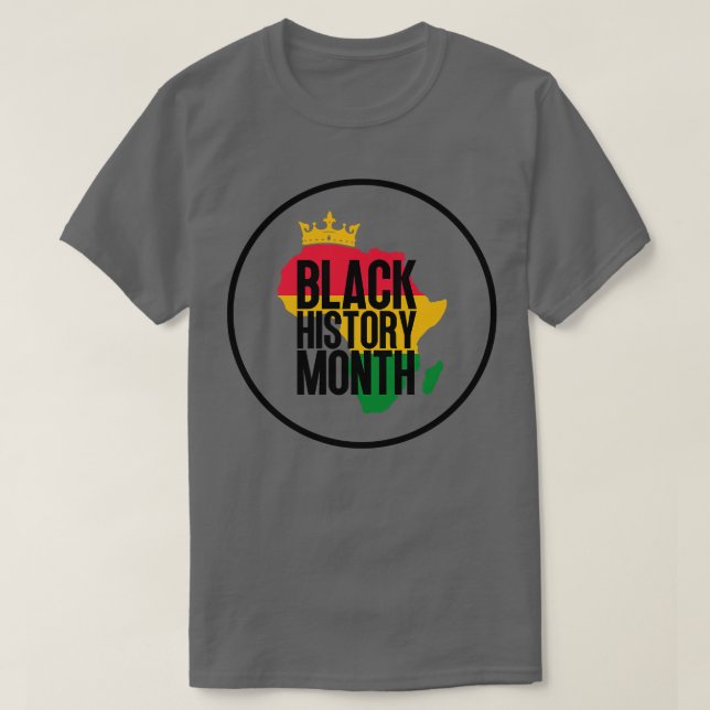 Camiseta Mapa do mês da história negra 34 (Frente do Design)