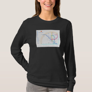 Camiseta Mapa do Metrô de Lisboa Portugal T