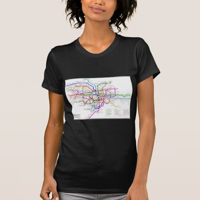 Camiseta Mapa do metro de Tokyo (Frente)