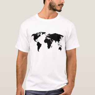 Camiseta Mapa do mundo
