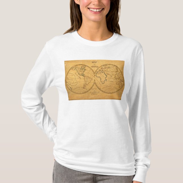 Camiseta Mapa do mundo 5 (Frente)