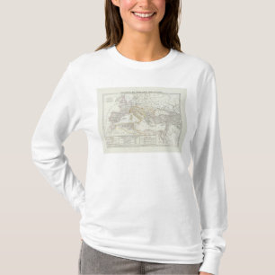 Camiseta Mapa do mundo do hemisfério oriental