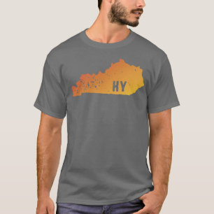 Camiseta Mapa do Orgulho Estadual norte-americano das carta