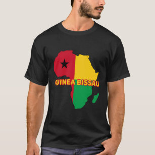 Camiseta Mapa do Orgulho Guineense da Guiné-Bissau - África